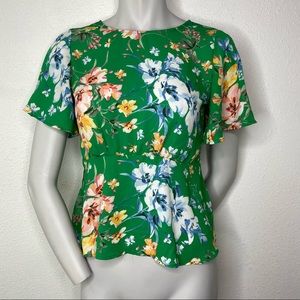 Loft Floral Blouse Size 0P